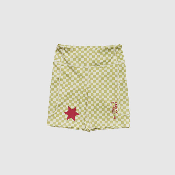 Saysky Checker Combat+ Short Tights 7" Grøn Checker 1034 NWRST30C1034
