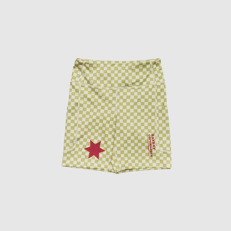 Saysky Checker Combat+ Short Tights 7" Grøn Checker 1034 NWRST30C1034