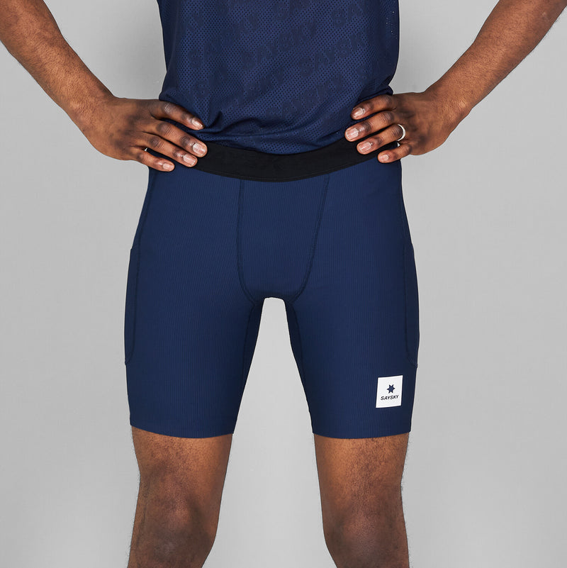 Saysky Combat+ Rib Short Tights 8'' Blå 201 NMRST32C201