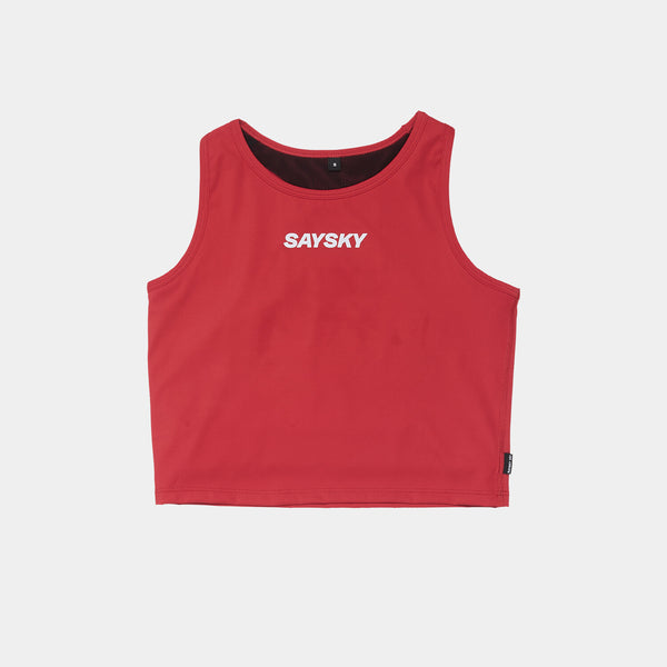Saysky Flow Race Crop Top Rød 506 NWRSB61C506
