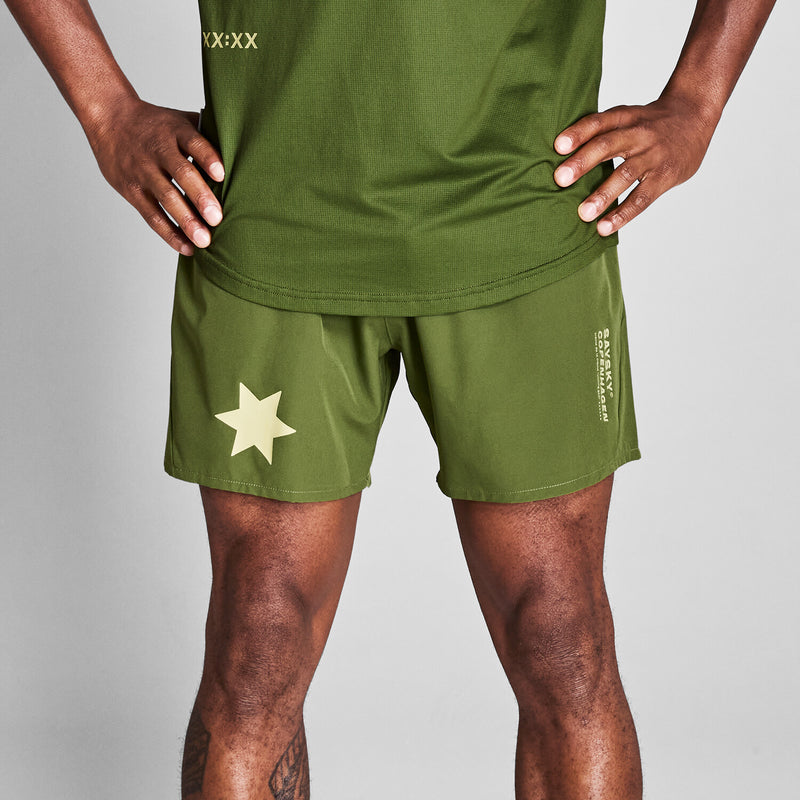Saysky Statement Pace Shorts 5'' Grøn 313 NMRSH21C313