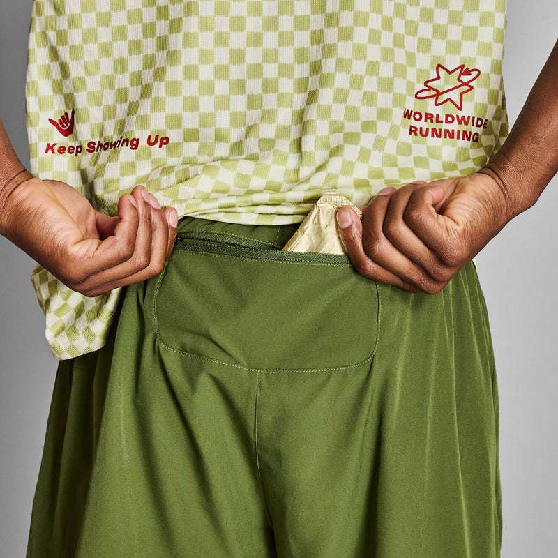 Saysky Statement Pace Shorts 5'' Grøn 313 NMRSH21C313