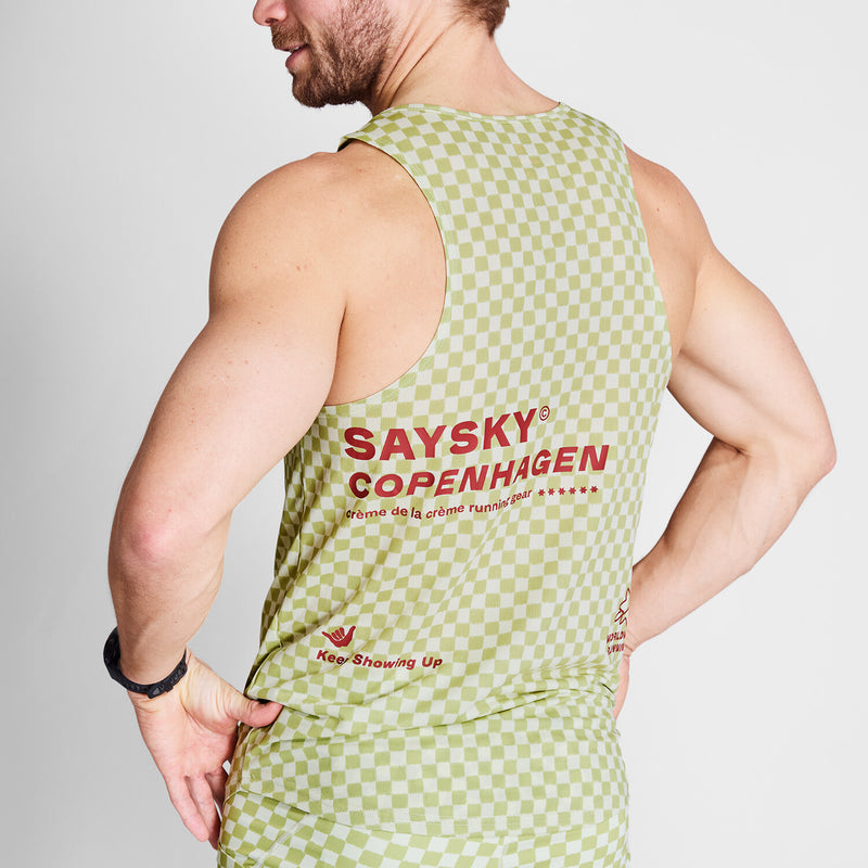 Saysky Checker Combat Singlet Grøn Checker 1034 NMRSI31C1034