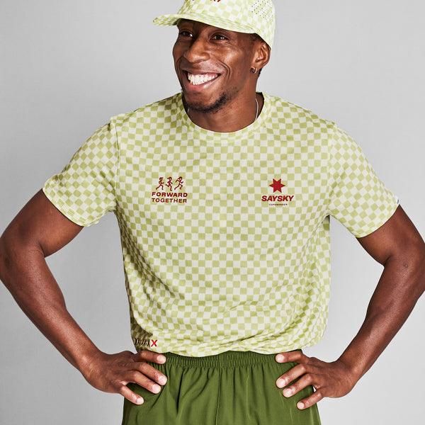 Saysky Checker Combat T-Shirt Grøn Checker 1034 NMRSS31C1034