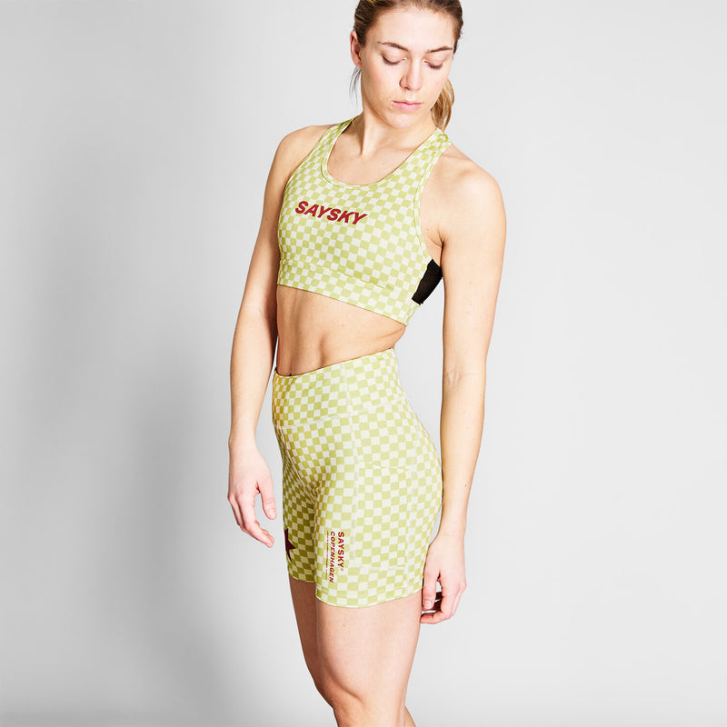 Saysky Checker Combat Sports Bra Grøn Checker 1034 NWRSB30C1034