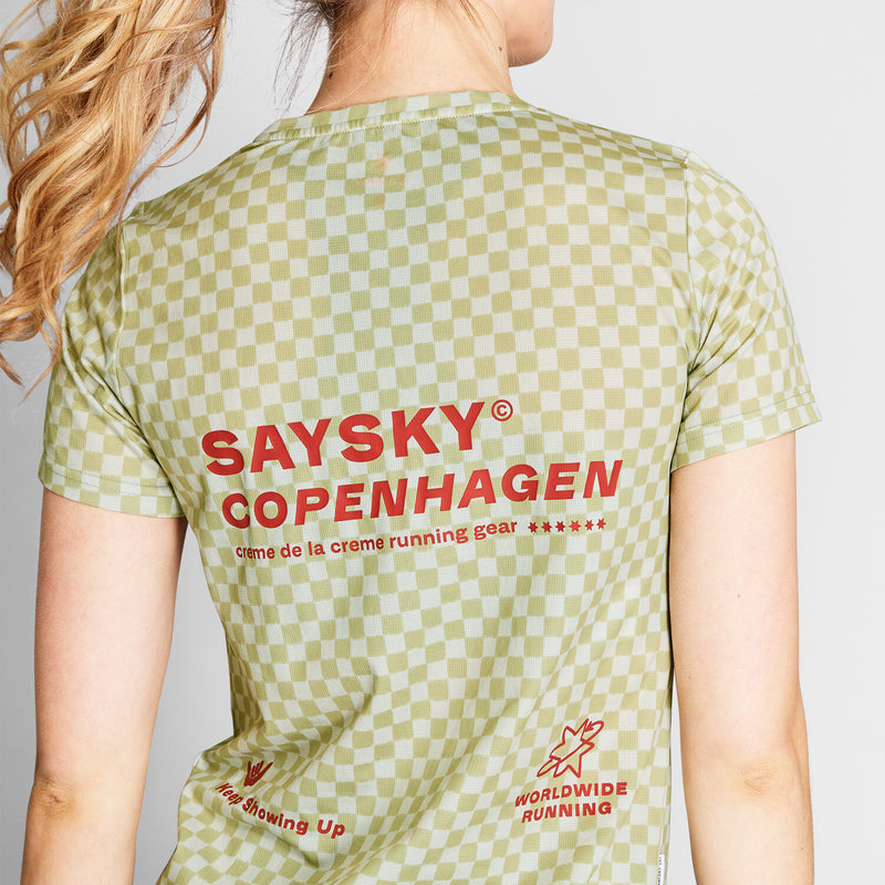 Saysky Checker Combat T-Shirt Grøn Checker 1034 NWRSS31C1034