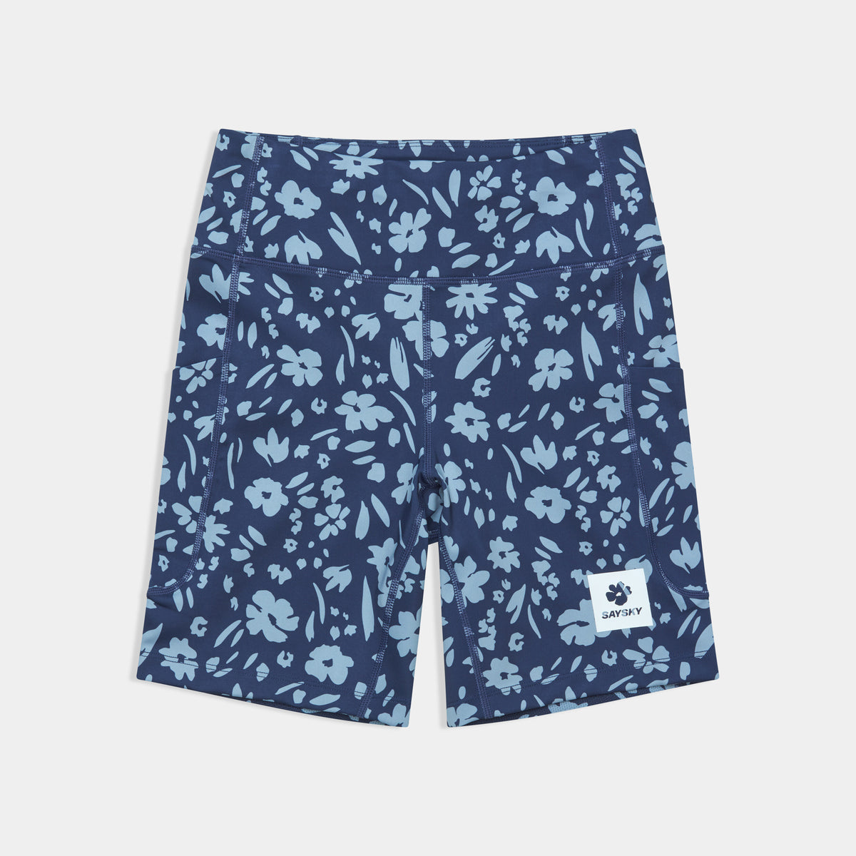 Saysky Flower Combat+ Short Tights 7\" Blå Flower 1065 SW55008