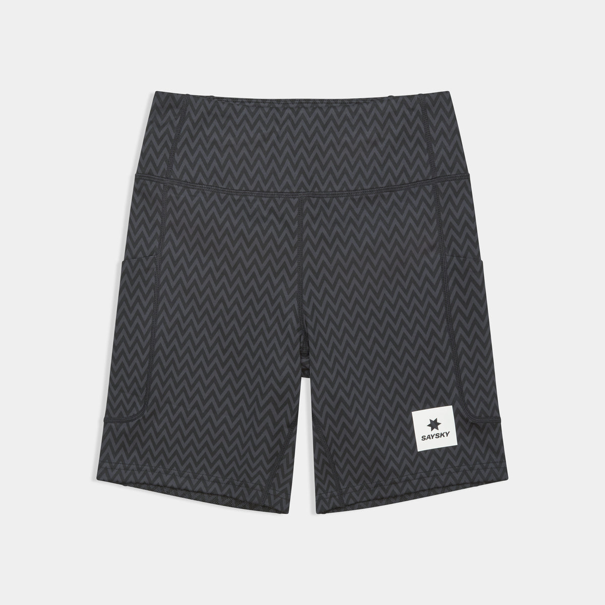 Saysky Zig Zag Combat+ Short Tights 7\" Sort Zig Zag 1062 SW55010
