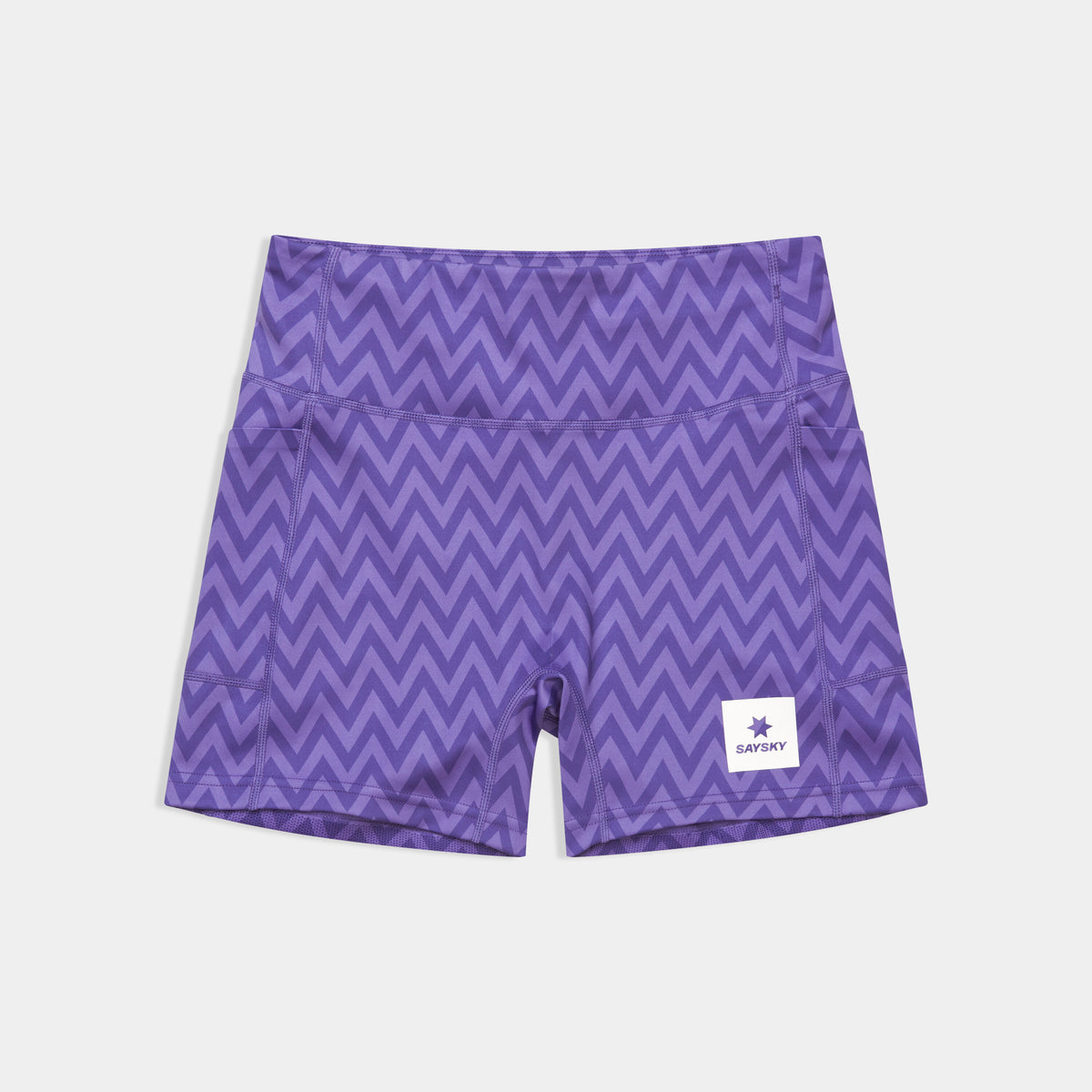 Saysky Zig Zag Combat+ Short Tights 4\" Lilla Zig Zag 1061 SW55011