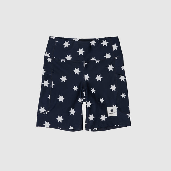 Saysky Star Combat+ Short Tights 7" Blå/Hvid Stars 1028 NWRST30C1028