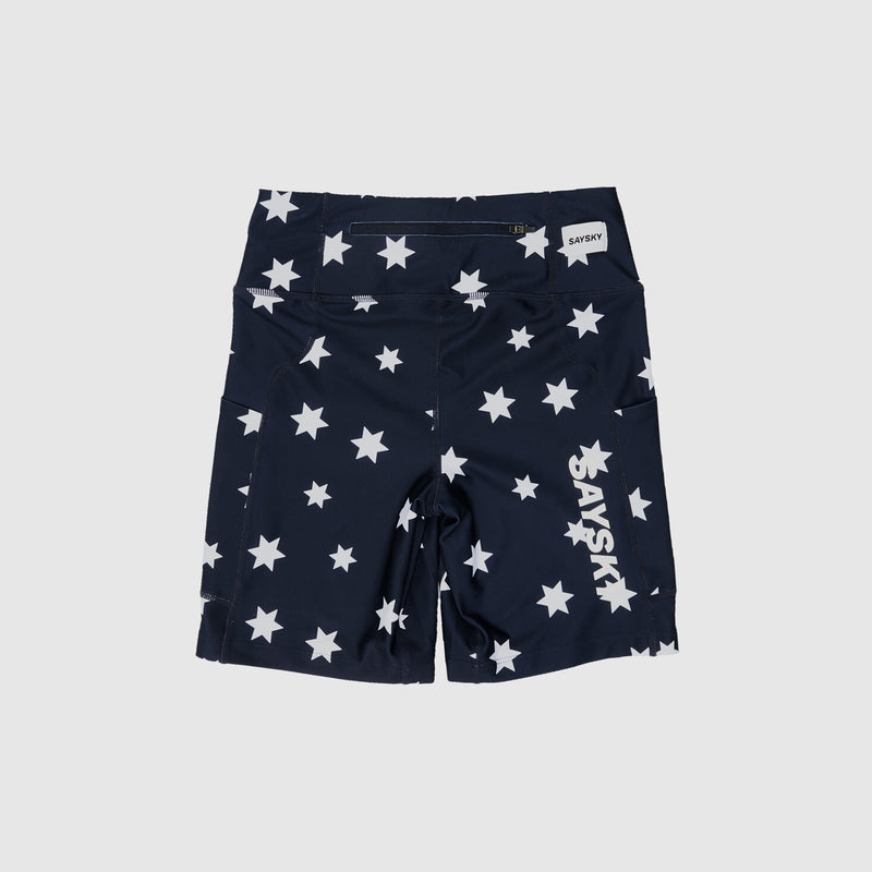 Saysky Star Combat+ Short Tights 7" Blå/Hvid Stars 1028 NWRST30C1028