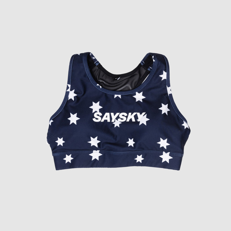Saysky Star Combat Sports Bra Blå/Hvid Stars 1028 NWRSB30C1028