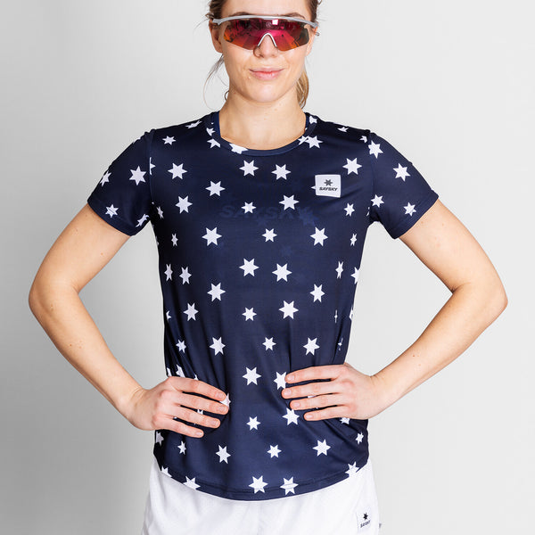 Saysky Star Combat T-Shirt Blå/Hvid Stars 1028 NWRSS31C1028