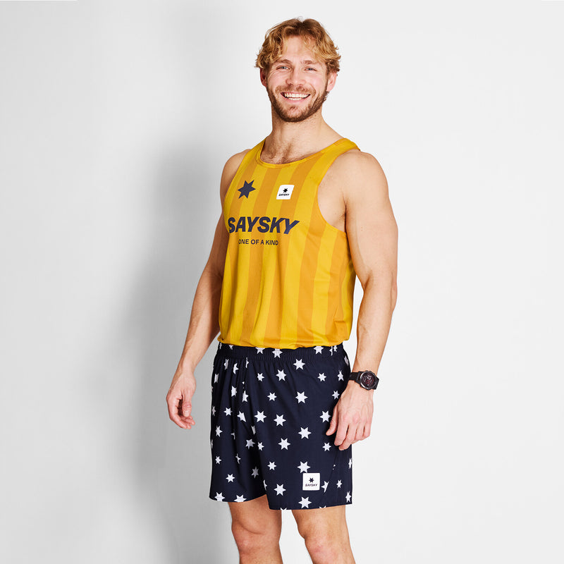 Saysky Star Pace Shorts 5'' Blå/Hvid Stars 1028 NMRSH21C1028