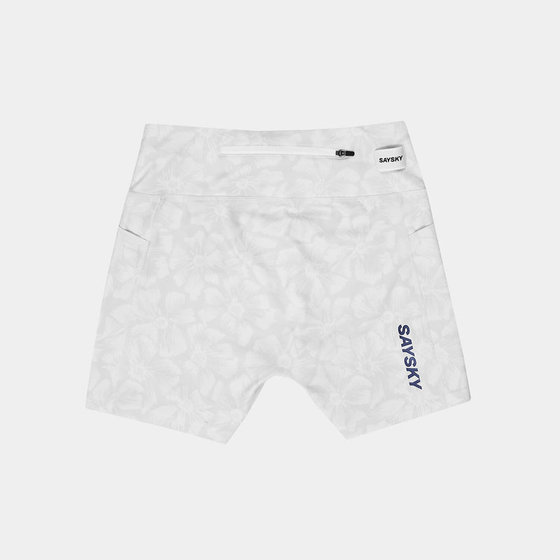Saysky Flower Combat+ Short Tights 4" Hvid Flower 1030 NWRST31C1030