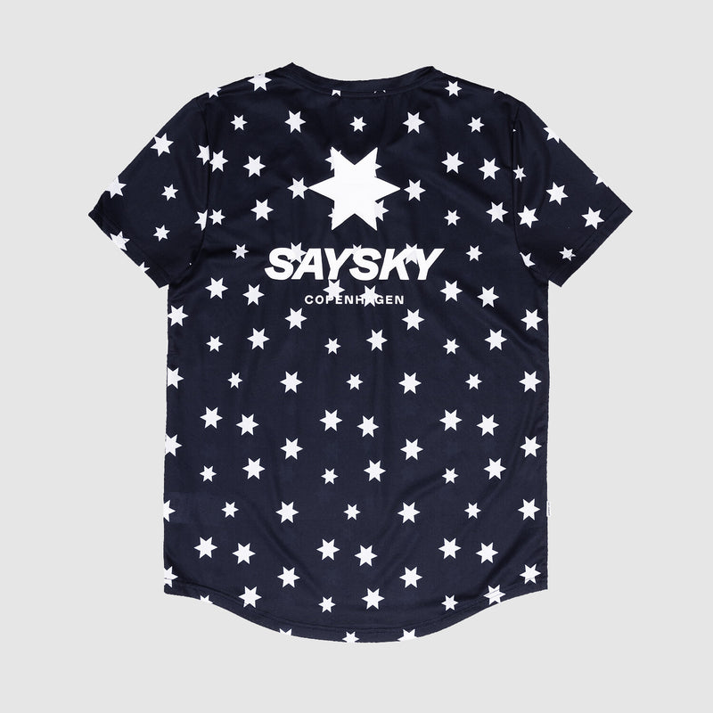 Saysky Star Combat T-Shirt Blå/Hvid Stars 1028 NMRSS31C1028