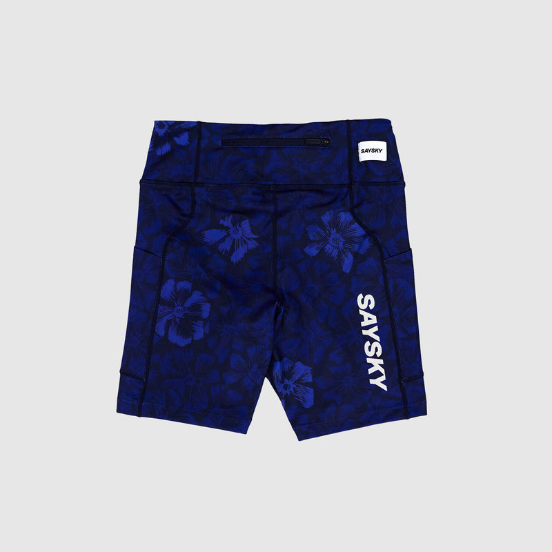 Saysky Flower Combat+ Short Tights 7" Blå Flower 1029 NWRST30C1029