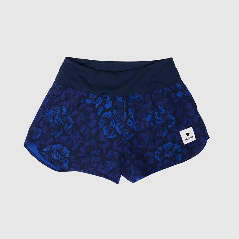 Saysky Flower Pace Shorts 3" Blå Flower 1029 NWRSH24C1029