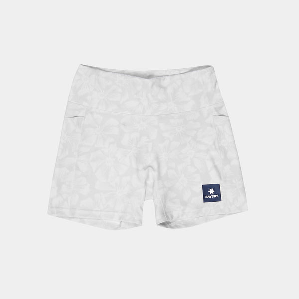 Saysky Flower Combat+ Short Tights 4" Hvid Flower 1030 NWRST31C1030