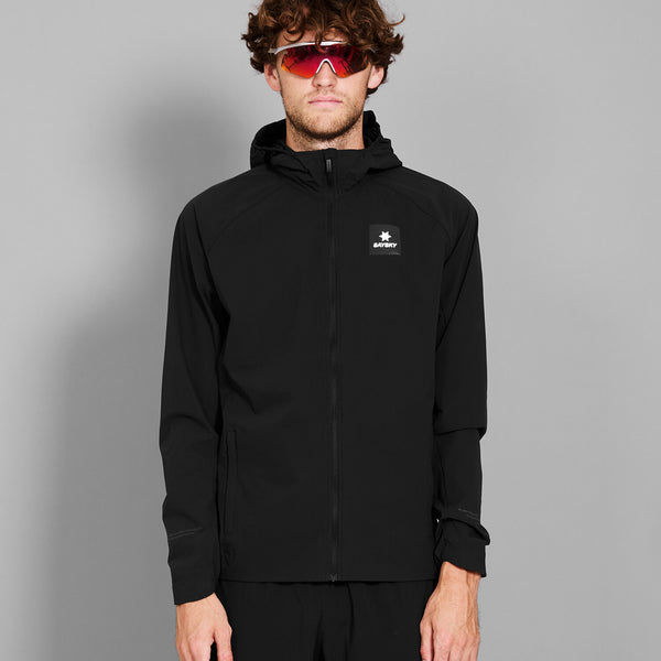Saysky Clean Pace Flex Hooded Jacket Sort 901 XMRJA20C901