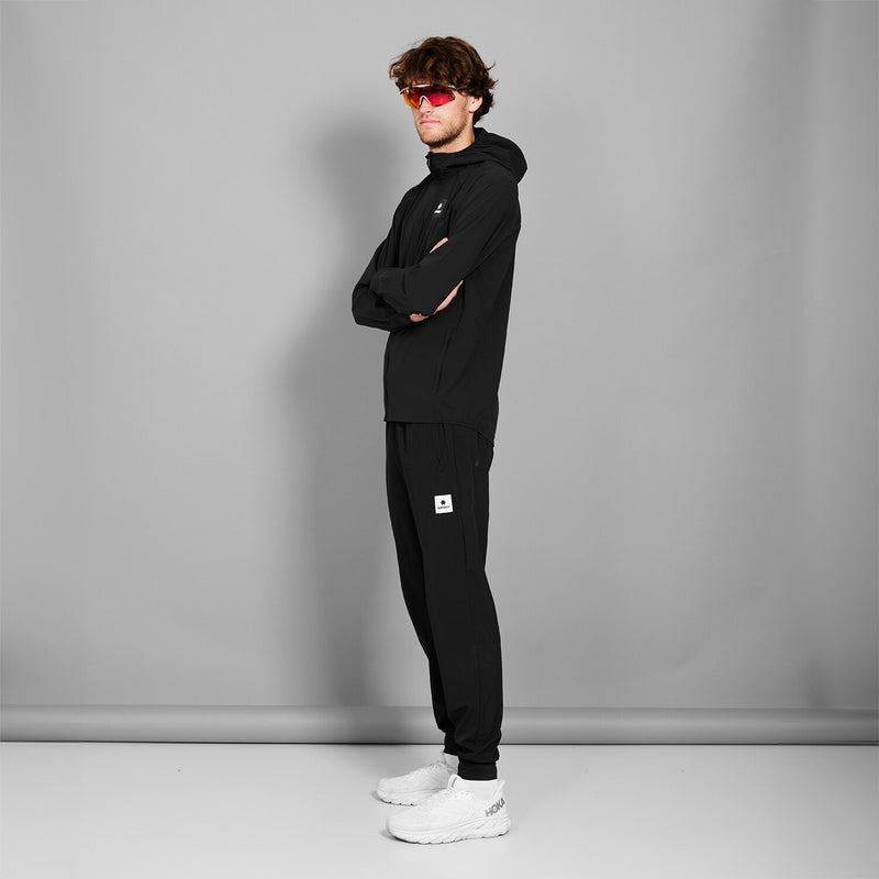 Saysky Clean Pace Flex Hooded Jacket Sort 901 XMRJA20C901