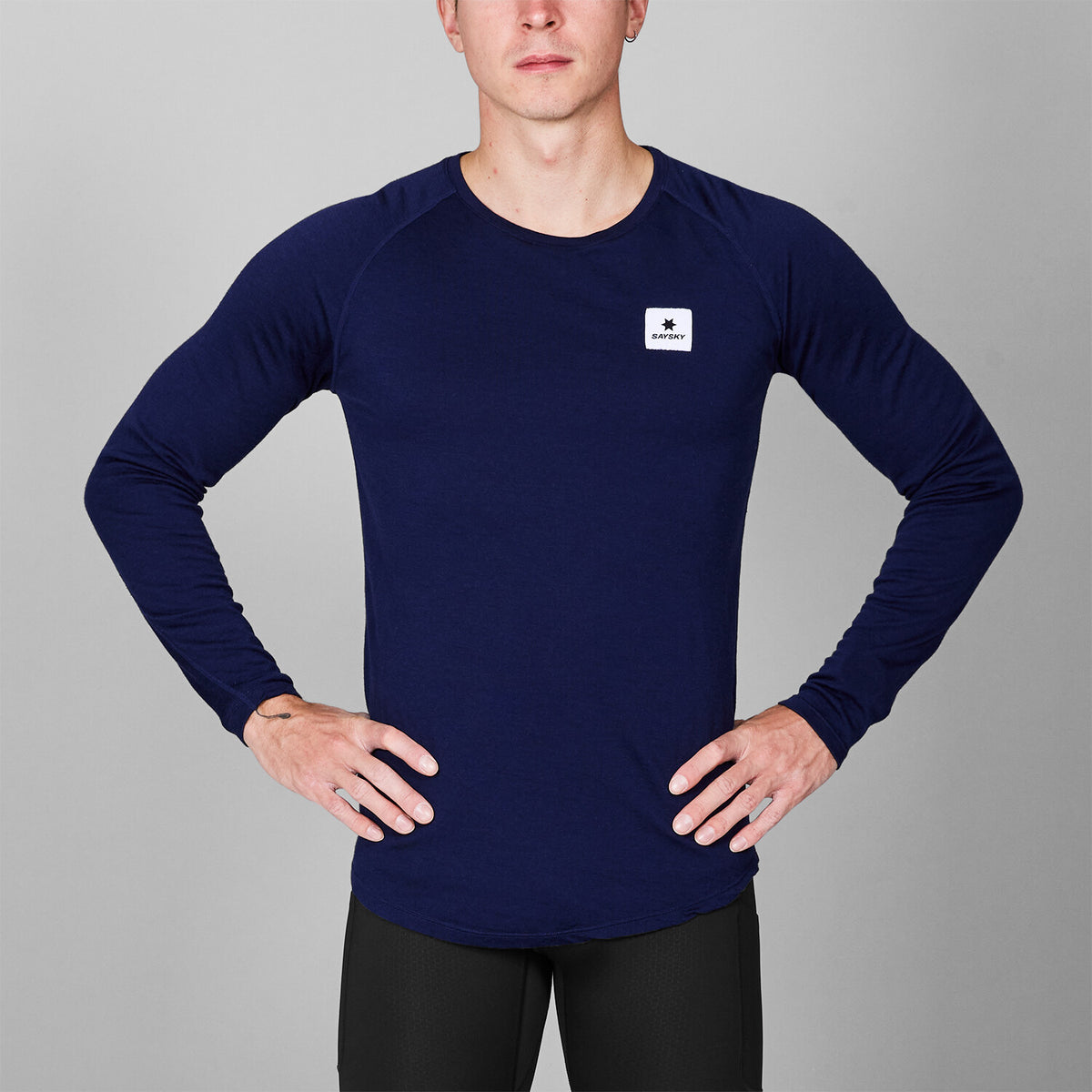 Saysky Merino 165 Base Layer Long Sleeve Blå 201 XMRLS40C201
