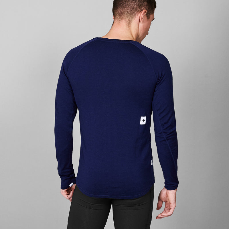 Saysky Merino 165 Base Layer Long Sleeve Blå 201 XMRLS40C201