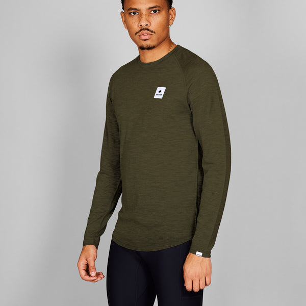 Saysky Merino 165 Base Layer Long Sleeve Grøn 3001 XMRLS40C3001