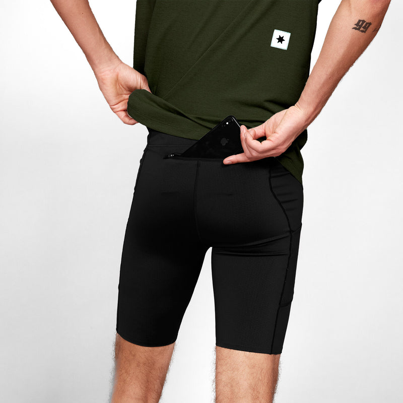 Saysky Combat+ Short Tights 9'' Sort 901 XMRST31C901