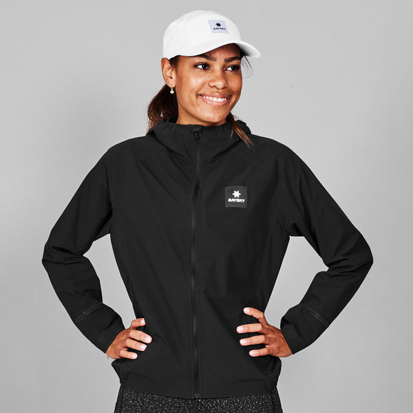 Saysky Clean Pace Flex Hooded Jacket Sort 901 XWRJA20C901