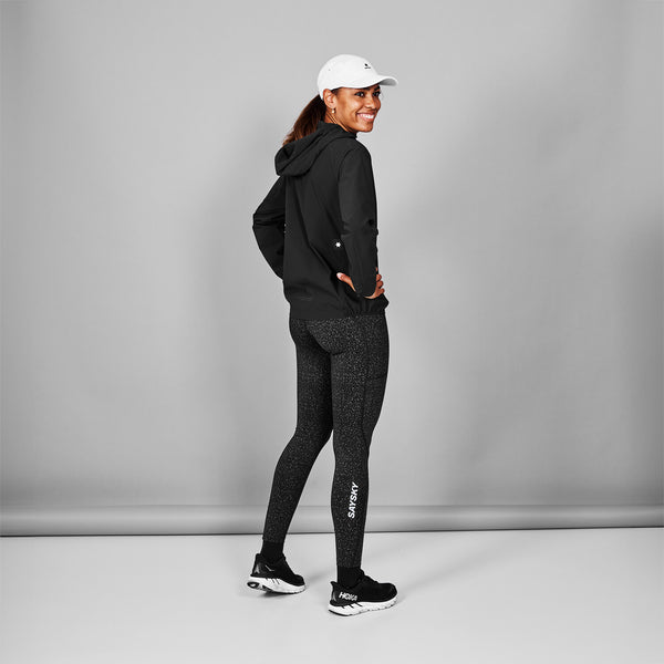 Saysky Clean Pace Flex Hooded Jacket Sort 901 XWRJA20C901