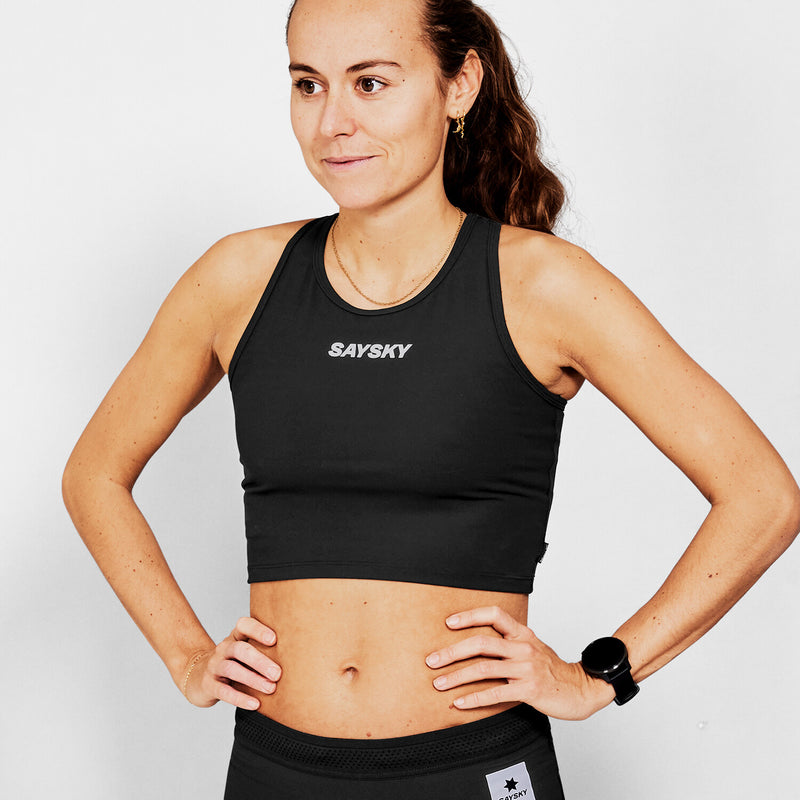 Saysky Flow Race Crop Top Sort 901 XWRSB61C901