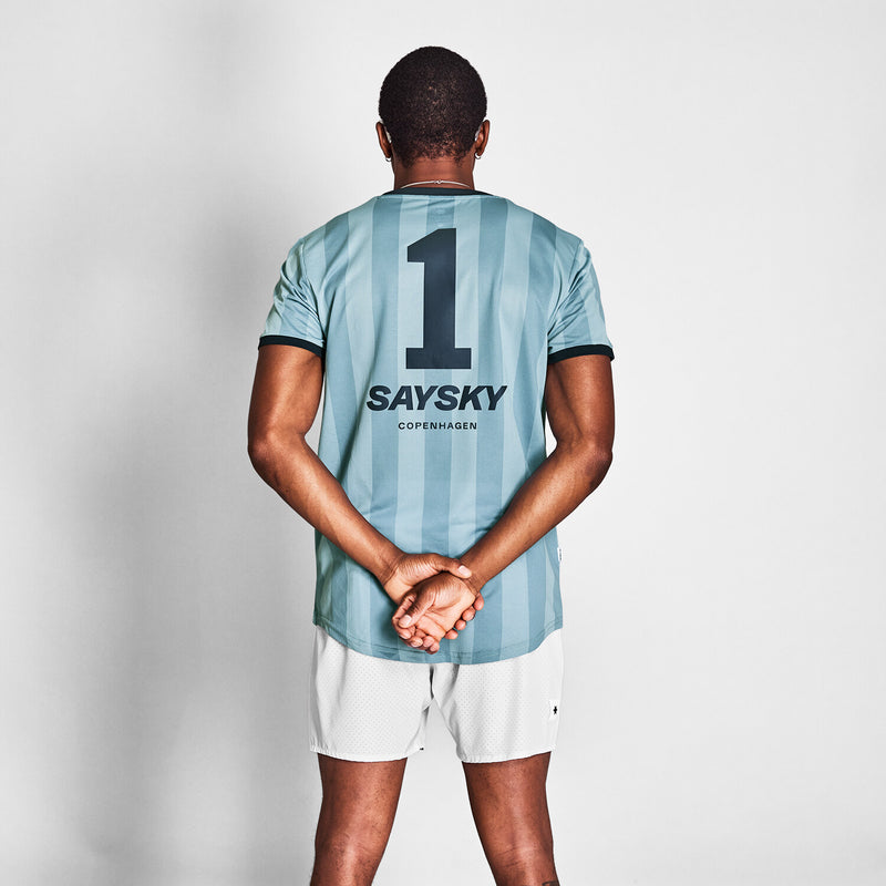 Saysky Combat T-shirt Blå Stripes 007 NMRSS31C007