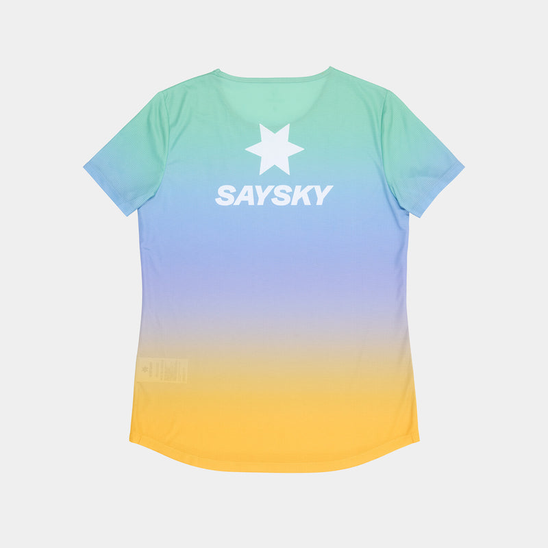 Saysky Drip Dye Flow T-Shirt Lilla/Grøn/Gul Drip Dye 1033 NWRSS60C1033
