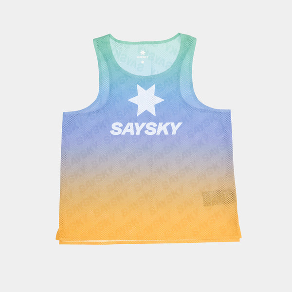 Saysky Drip Dye Flow Air Singlet Lilla/Grøn/Gul Drip Dye 1033 NWRSI62C1033
