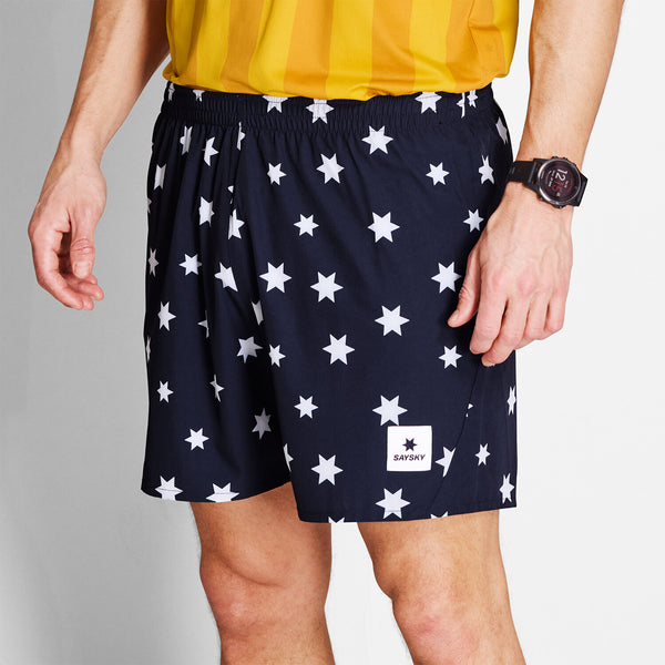 Saysky Star Pace Shorts 5'' Blå/Hvid Stars 1028 NMRSH21C1028