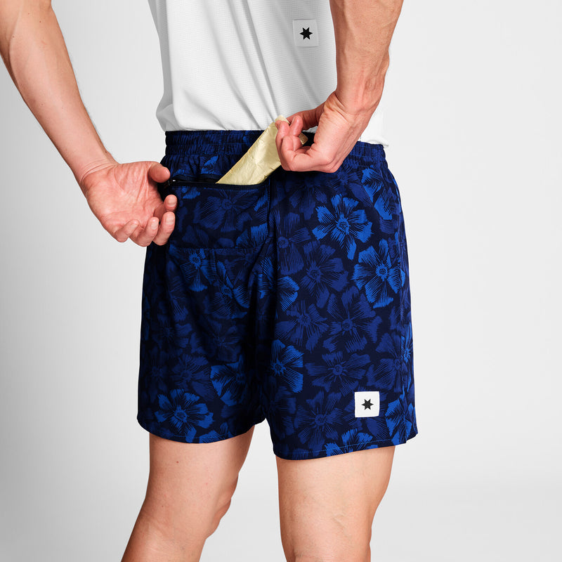 Saysky Flower Pace Shorts 5'' Blå Flower 1029 NMRSH21C1029