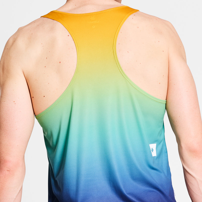 Saysky Drip Dye Flow Singlet Blå/Gul/Grøn Drip Dye 1032 NMRSI60C1032