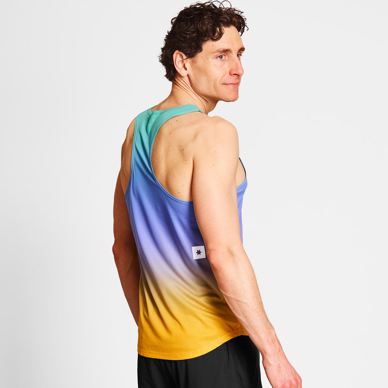Saysky Drip Dye Flow Singlet Lilla/Grøn/Gul Drip Dye 1033 NMRSI60C1033