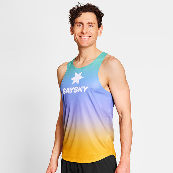 Saysky Drip Dye Flow Singlet Lilla/Grøn/Gul Drip Dye 1033 NMRSI60C1033