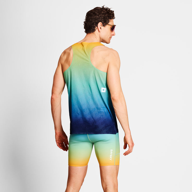Saysky Drip Dye Flow Air Singlet Blå/Gul/Grøn Drip Dye 1032 NMRSI62C1032