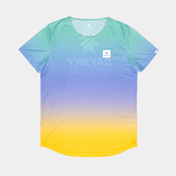 Saysky Drip Dye Flow T-Shirt Lilla/Grøn/Gul Drip Dye 1033 NMRSS60C1033