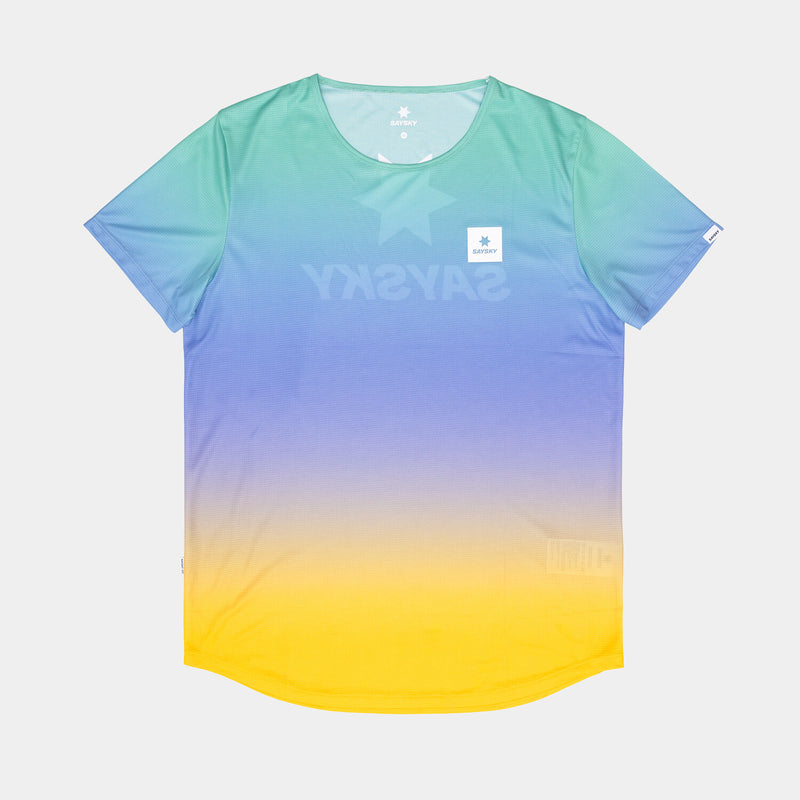 Saysky Drip Dye Flow T-Shirt Lilla/Grøn/Gul Drip Dye 1033 NMRSS60C1033