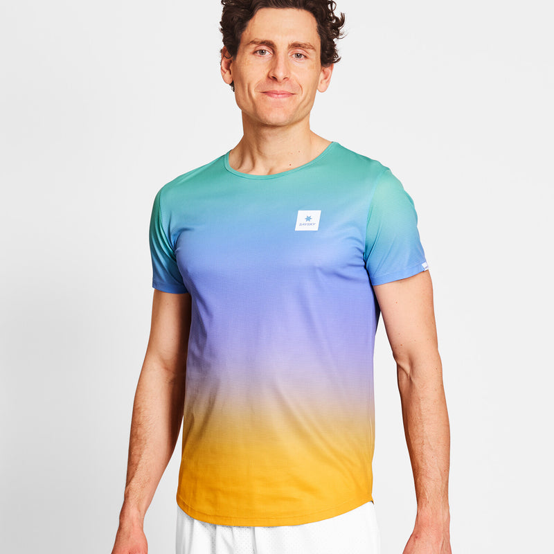 Saysky Drip Dye Flow T-Shirt Lilla/Grøn/Gul Drip Dye 1033 NMRSS60C1033