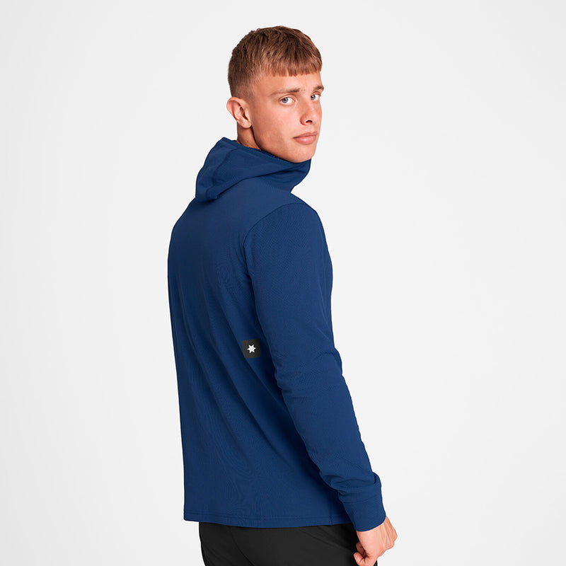 Saysky Combat Half Zip Fleece Hoodie Blå 219 OMRHO30C219