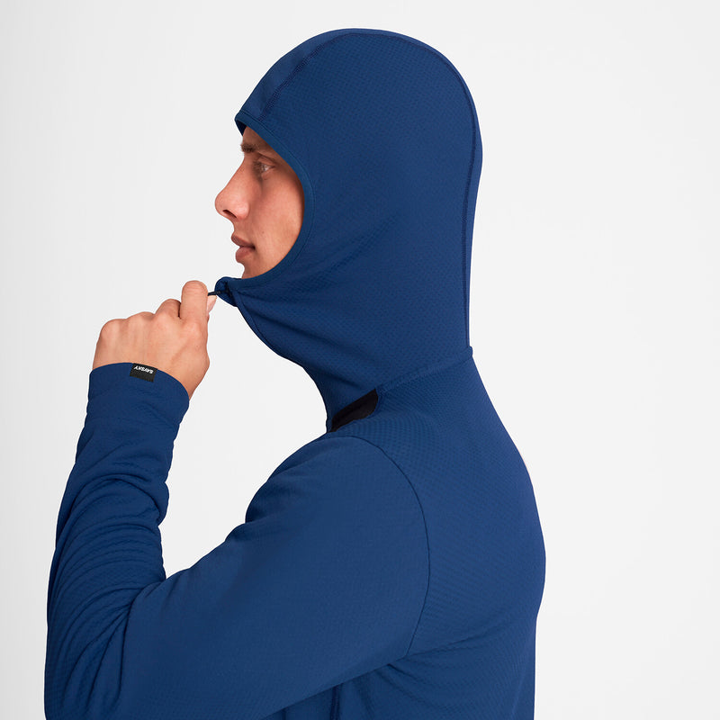 Saysky Combat Half Zip Fleece Hoodie Blå 219 OMRHO30C219