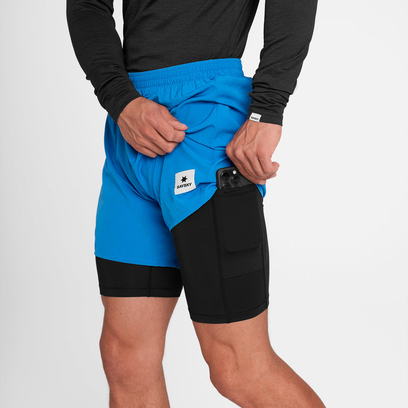 Saysky 2 in 1 Pace Shorts 5'' Blå 220 OMRSH20C220