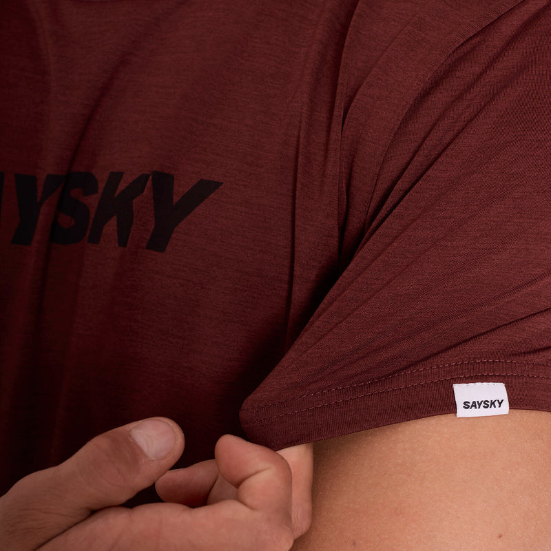 Saysky Logo Pace T-Shirt Rød 5008 OMRSS20C5008