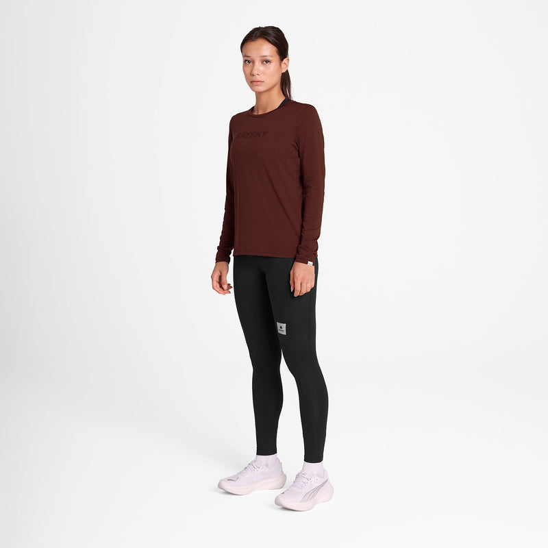 Saysky Logo Pace Long Sleeve Rød 5008 OWRLS20C5008