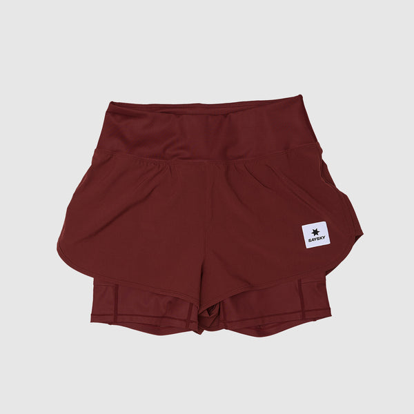 Saysky 2 in 1 Pace Shorts 3'' Rød 509 OWRSH23C509